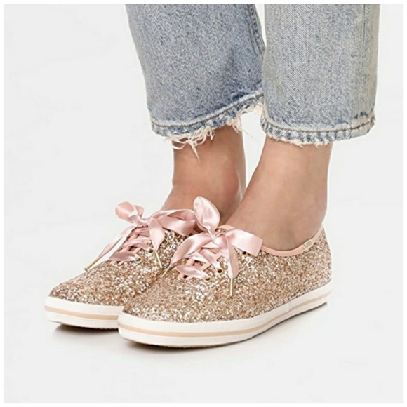 gold glitter keds